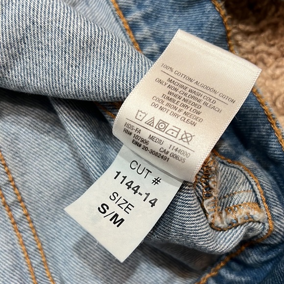 Hudson Los Angeles women’s denim trucker jacket sz S/M - Picture 12 of 12